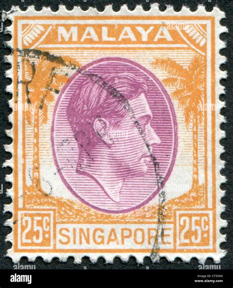 Singapore Circa Postage Stamps Printed In Singapore Depicts