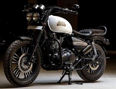 500cc Royal Enfield Thunderbird Ivory Black Edition By Eimor Customs