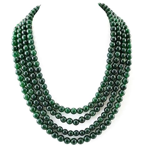 Green Jade Gem stone Necklace - shubham jewels - 2329417