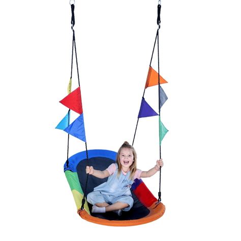 Giant Rainbow Color Platform Tree Swing - Wonderland Sport wholesaler