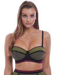 Freya Club Envy Bandeau Bikini Top Khaki Belle Lingerie Co Uk