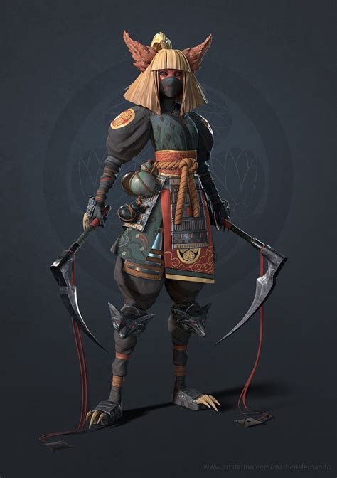 Sculpting Texturing A Stylized Shinobi Female Samurai Zbrush