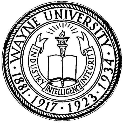 Walter P. Reuther Library (28395), seal, Wayne University, Detroit ...