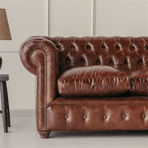 Sillon Chesterfield 3 Cuerpos Cuero Premium Central