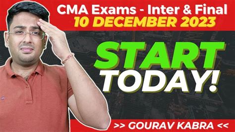 Cma Inter Exams Announced December Start Preparing Now