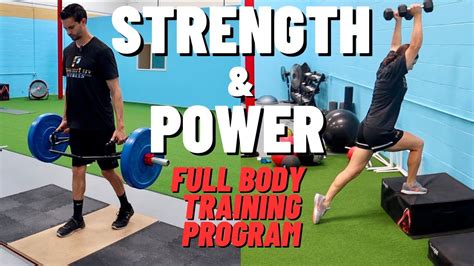 Full Body Strength And Power Training Program Full Body Workout For