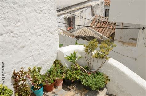 Andalusian Architecture In Casares Andalusia Spain Stock Photo