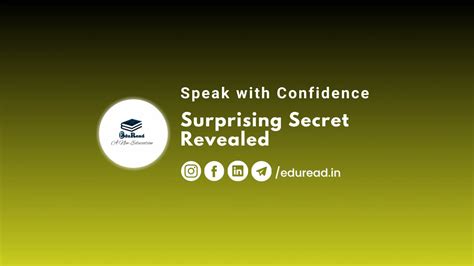 Speak with Confidence: Surprising Secret Revealed | Speak New York ...