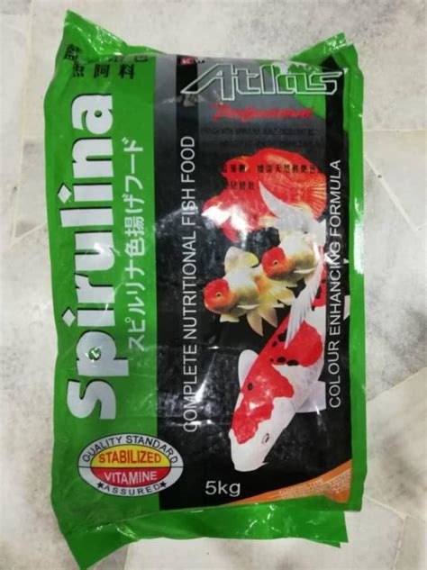 Atlas Spirulina Floating Koi Feed Food Xl Kg Fish Aquarium Pond