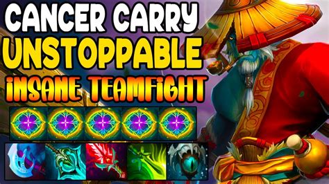 CANCER CARRY UNSTOPPABLE PHANTOM LANCER INSANE TEAM FIGHT DOTA 2