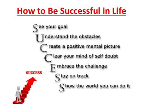 How To Be Successful In Life