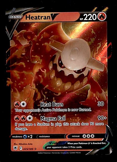 Heatran V Ultra Rare Astral Radiance 025189 Nm Pokemon Card