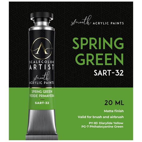 Scale 75 SCALECOLOR ARTIST Farba Akrylowa W Tubce SPRING GREEN 20ml