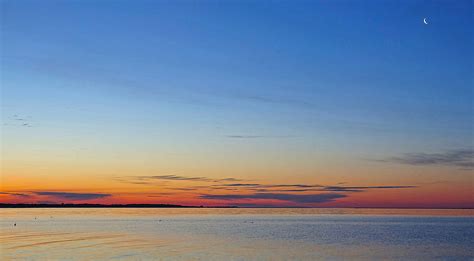 Sunrise With Crescent Moon At Forest Beach! - CapeCod.com