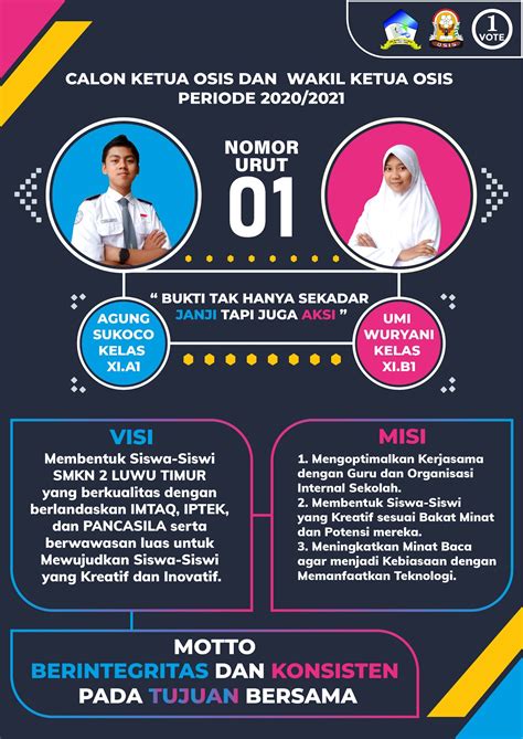 contoh contoh poster pemilihan ketua osis  sekolah  keren blog