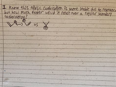 Allylic carbocation resonance vs. Normal carbocation : r/OrganicChemistry