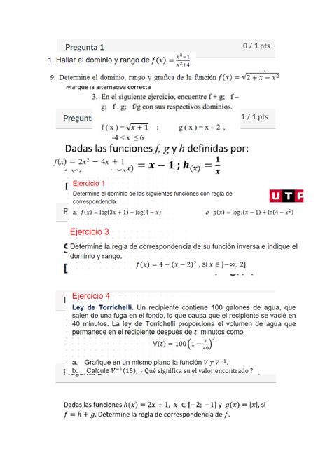 PC01 Ejercicios de práctica Matematicas Para ingenieros 1 Studocu