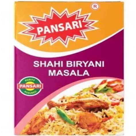 Pansari Shahi Biryani Manisha Packaging Size G Packaging Type