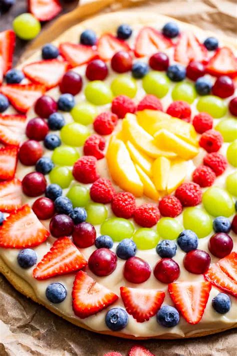 Paleo Fruit Pizza With Cream Cheese Frosting