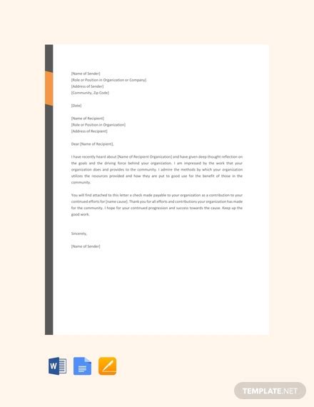 Donation Letter - 14+ Examples, Format, How to Write, PDF