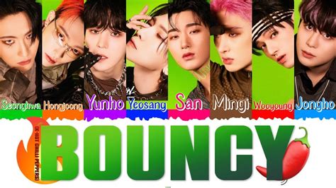 ATEEZ 에이티즈 BOUNCY K HOT CHILLI PEPPERS Color Coded Lyrics Han Rom Esp YouTube