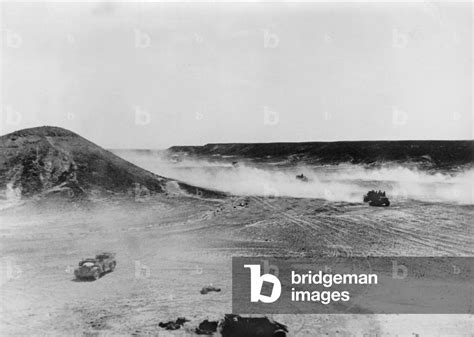 Image Of German Troops During The Battle Of Bir Hakeim 1942 B W