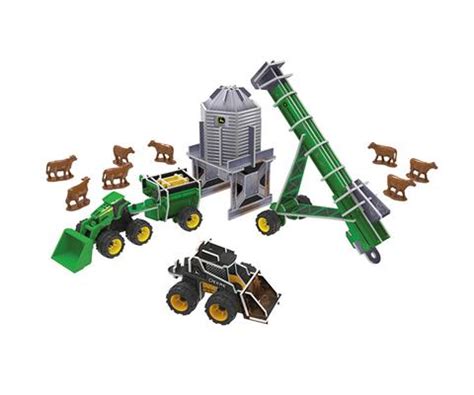 ERTL Toys John Deere Buildable Grain Playset Monster Treads