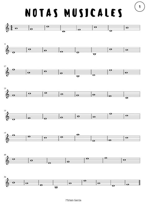 Ficha online de Notas Musicales para 1º ESO Puedes hacer los