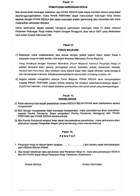 Contoh Surat Perjanjian Kerja Arsitek ~ 1000 Inspirasi Desain Arsitektur Teknologi Konstruksi