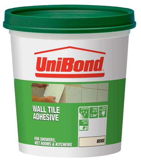 Unibond Ready To Use Wall Tile Adhesive Beige 1 6kg Departments Diy At Bandq