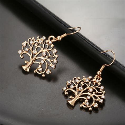 Boucles D Oreilles Arbre De La Vie Bijoux Arbre De Vie Boucles D