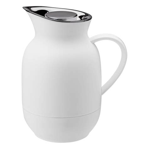 Stelton Amphora Vacuum Jug For Coffee 1 L Soft White Finnish Design