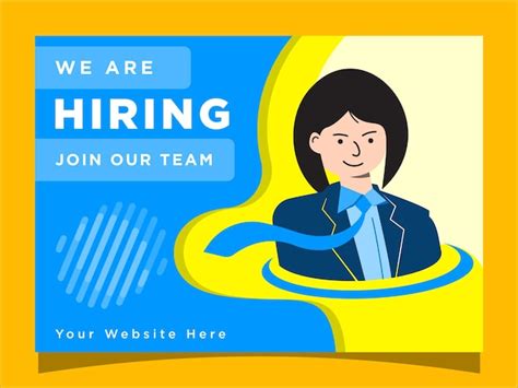 Premium Vector We Are Hiring Banner Template Job Vacancy Post Design