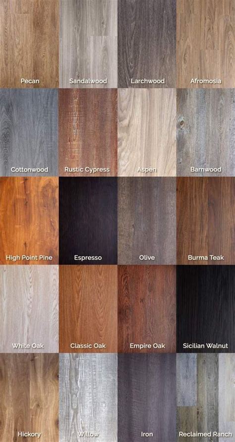 Laminate Flooring Color Chart Floor Colors Hardwood Floor Colors