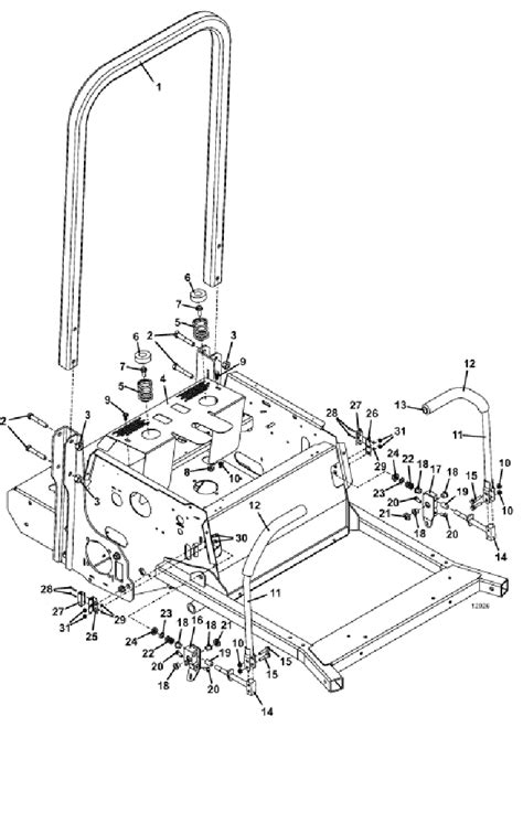 226v Rops And Steering Assembly Grasshopper Mower Parts 2013the Mower Shop Inc