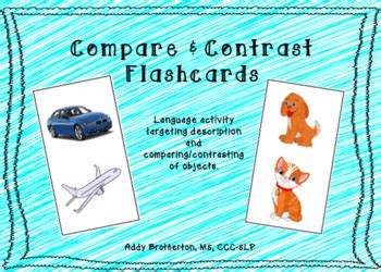 Compare And Contrast Flashcards By Addyb Slp Tpt