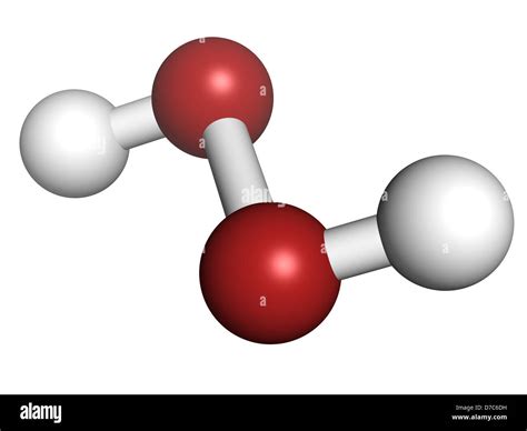 Hydrogen Peroxide H O Molecule Chemical Structure Hooh Is An