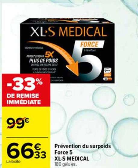 Offre Pr Vention Du Surpoids Force Xl S Medical Chez Carrefour