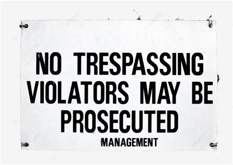 No Trespassing Sign Symbol Notice Private Property Keep Out Stark