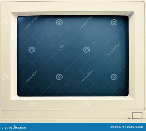 Old CRT computer monitor stock photo. Image of electronic - 50451774