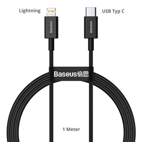 Baseus Daten Ladekabel Lightning auf USB Typ C für APPLE iPhone 14