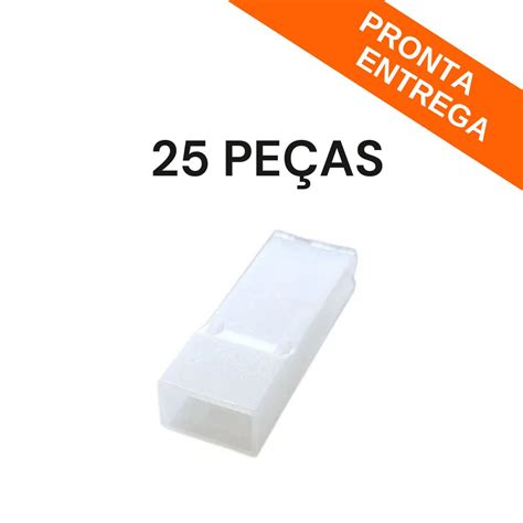 Kit 25 Peças Conector Capa Luva 1 Via para Terminal Faston 6 3MM