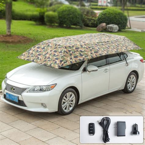 Fully Automatic Remote Car Umbrella Sunshade Tent Roof Cover Anti Uv Dust Protector Free