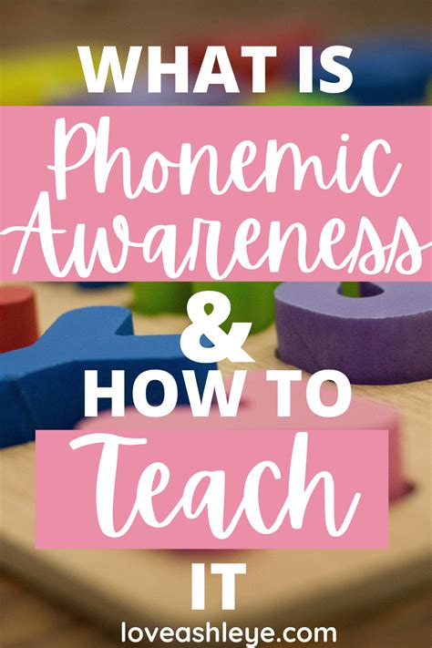 Phonemic Awareness Activities For Preschoolers Artofit