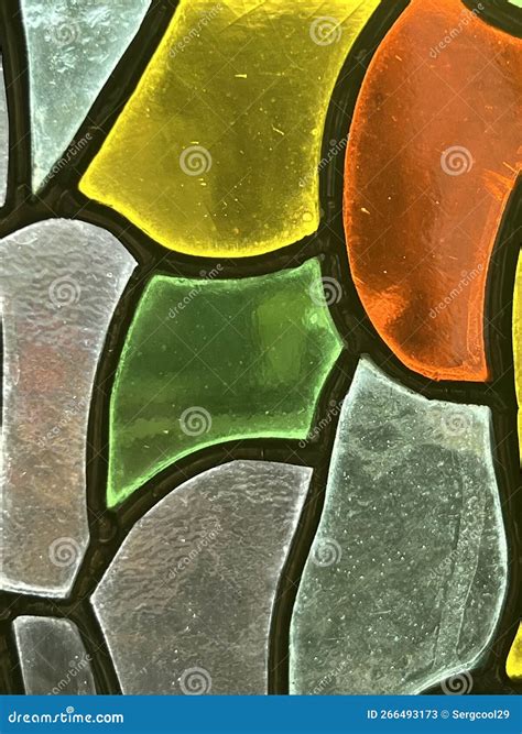 Shattered Mosaic On Glass On A Sunny Day Green Stock Image Image Of Yellow Water 266493173