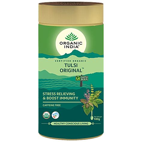 Buy Organic India Green Tea Tulsi Original 100 Gm Online At Best Price