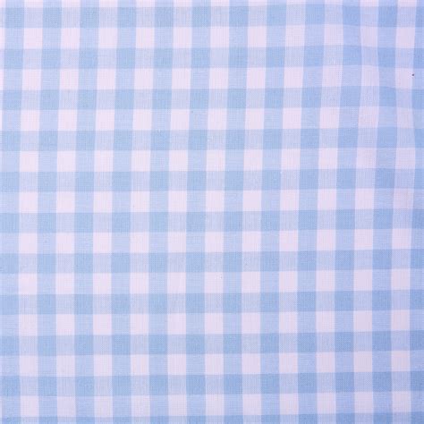 Cotton Gingham Light Blue 10mm Bloomsbury Square Dressmaking Fabric