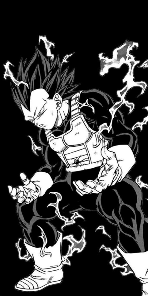 Pin Em Black And White Black And White Vegeta HD Phone Wallpaper Pxfuel