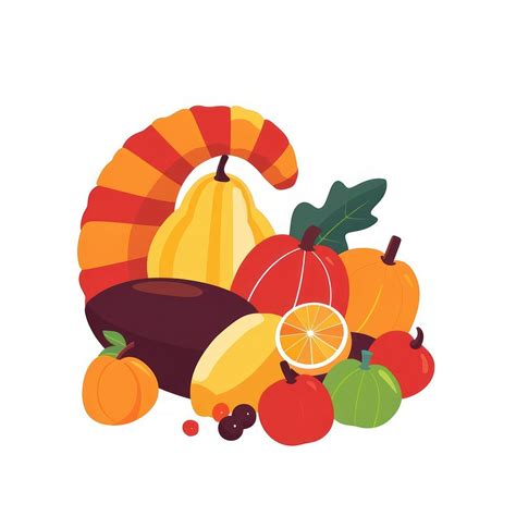 colorful autumn harvest illustration  photo illustration rawpixel