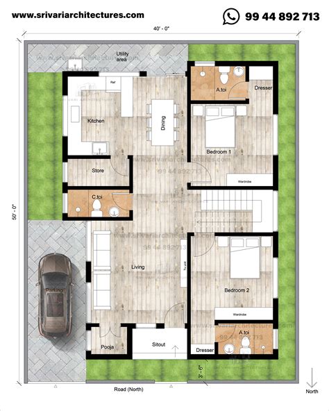 40 X 49 West Facing Floor Plan Artofit